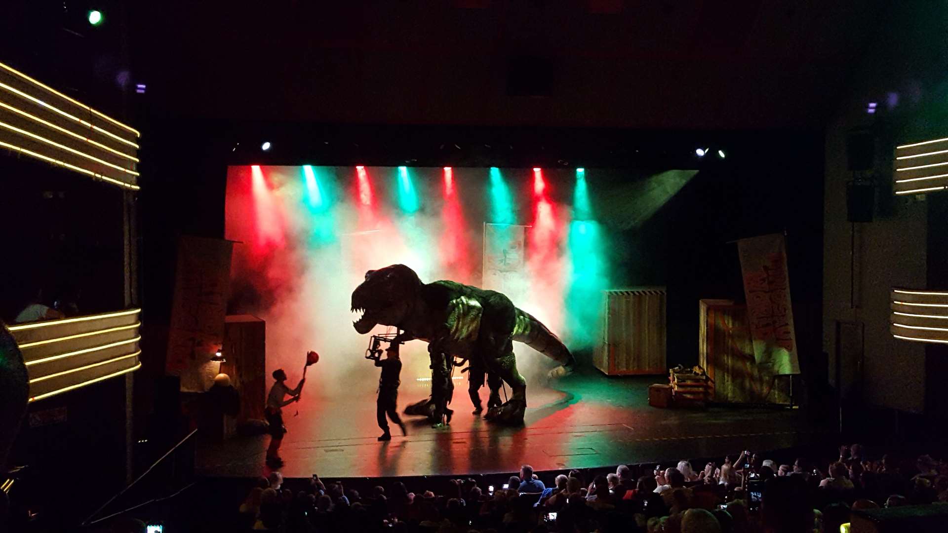 The T-Rex was a big hit with the young audience