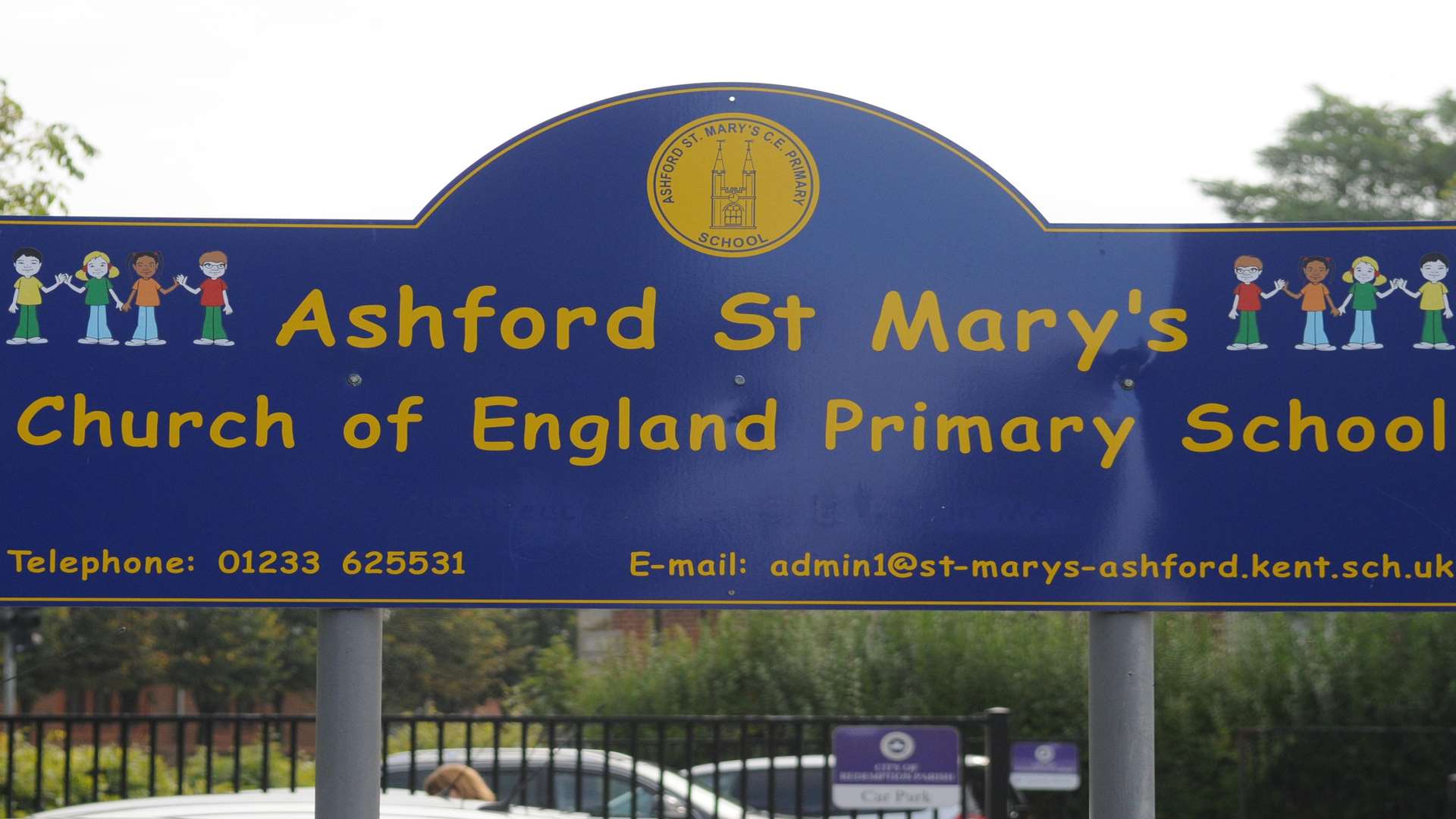 Pupils from St Mary's primary School were caught up in the drama