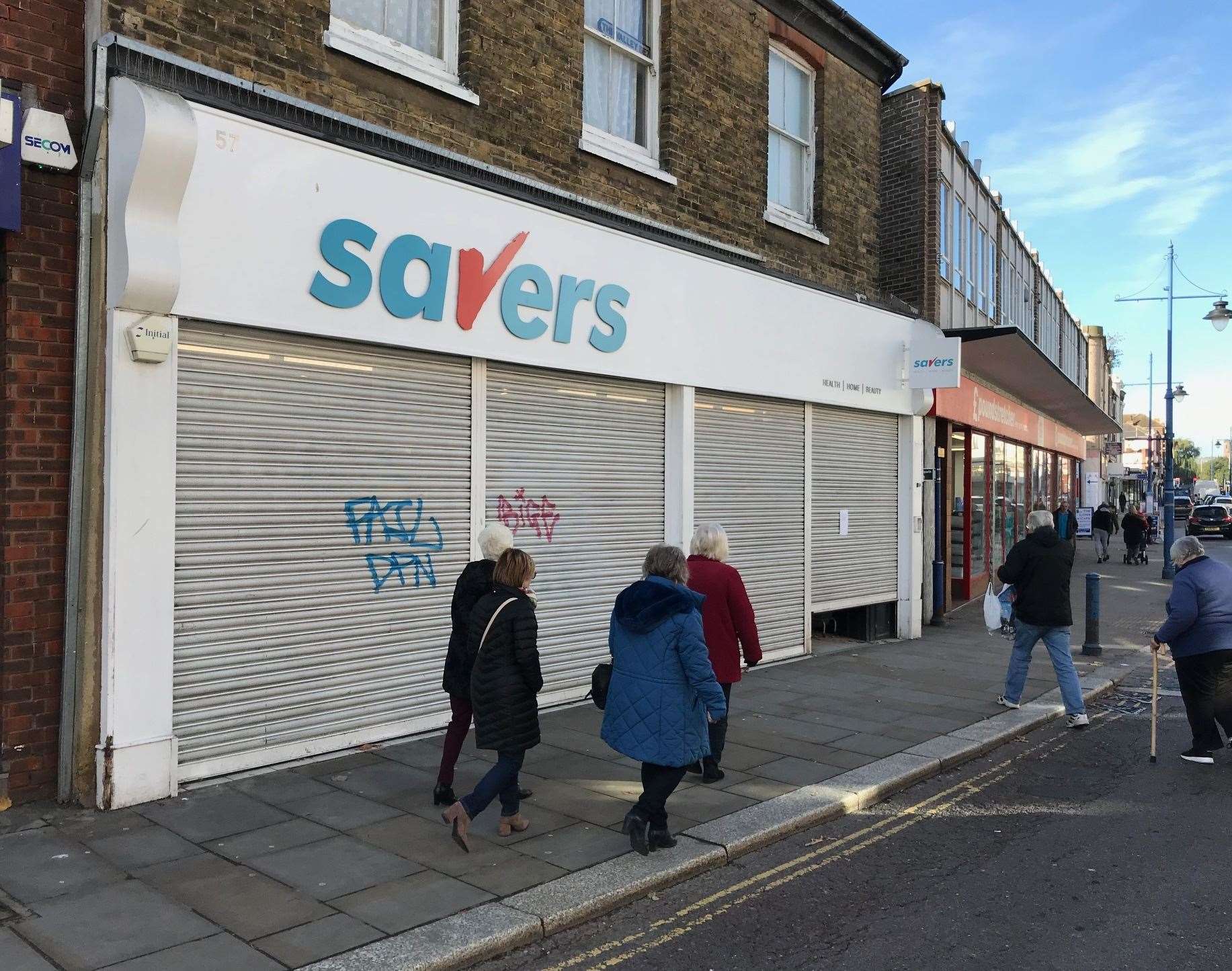 Savers in Sheerness High Street has not been able to open because shutters will not go up