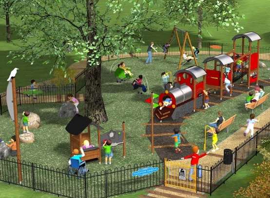 The planned toddler zone at the park. Picture: Shepway District Council