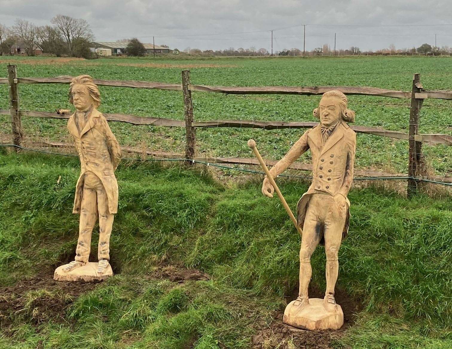 Statues of Beethoven and Mozart have been added to the sculpture park at the former Hope All Saints church. All pictures: Briony Kapoor