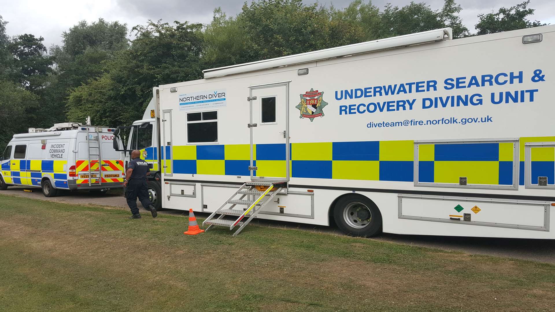 The underwater search and rescue unit has been drafted in