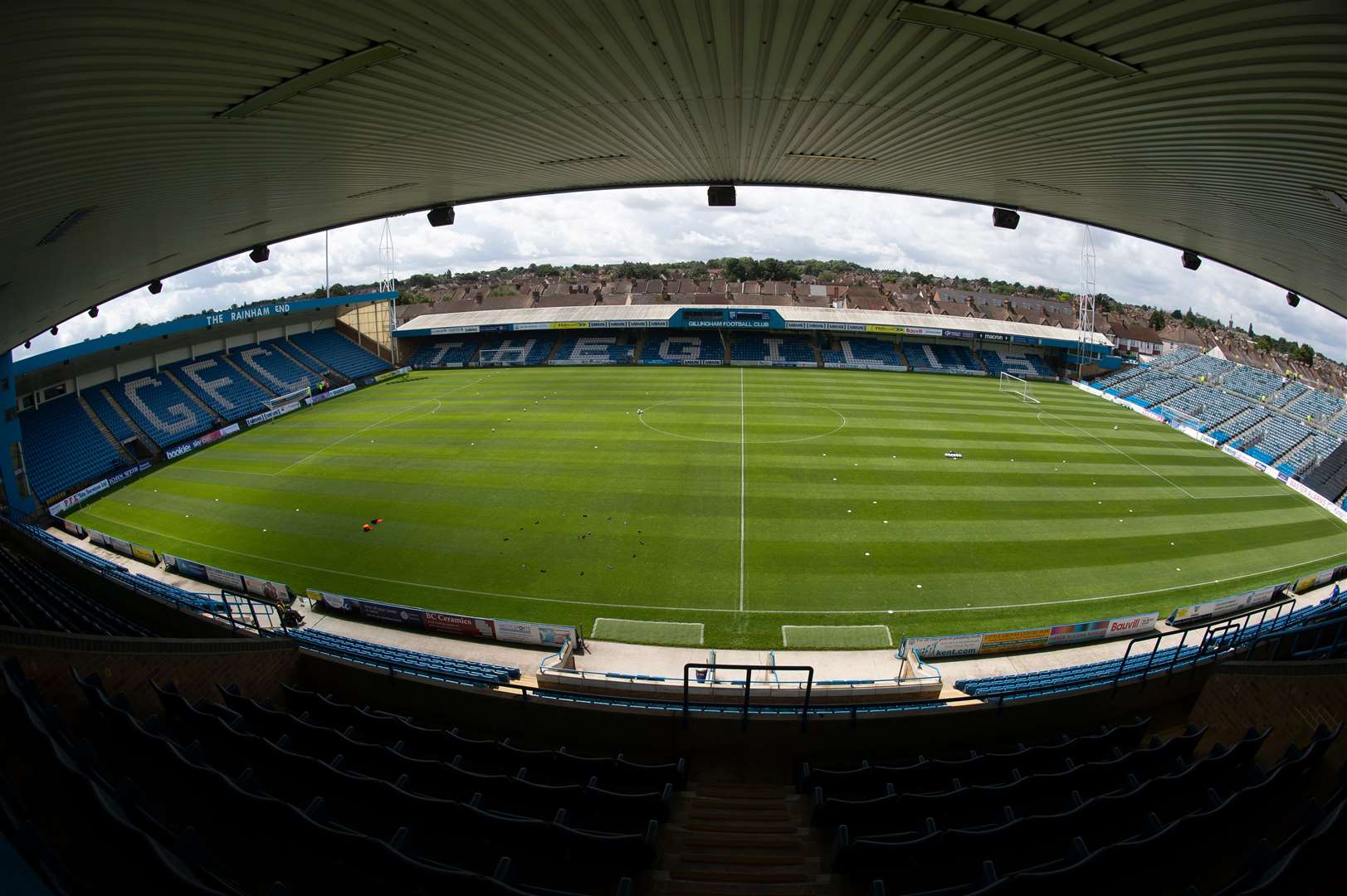 No professional football has been played at Priestfield Stadium since February