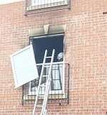 A bedroom in the flat was substantially damaged by the fire