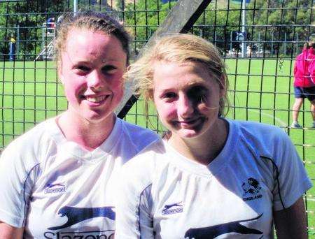 Kent College hockey duo Grace Balsdon and Lucy Hyams