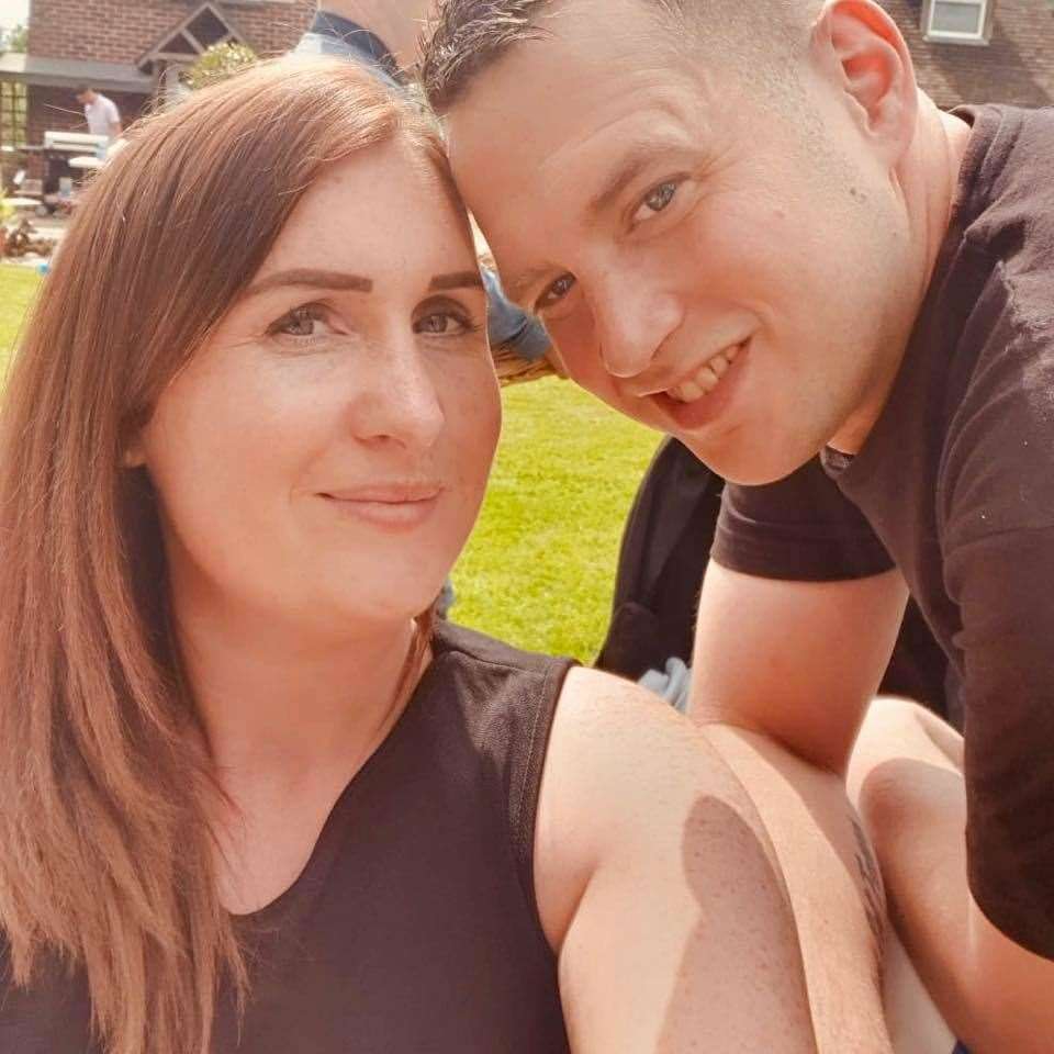 Lucy Otto and fiance Anthony Knott. Picture: Lucy Otto