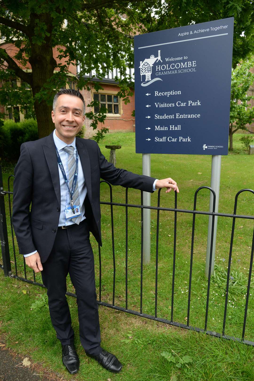 Executive Principal Gwynn Bassan at Holcombe Grammar School. Picture: Chris Davey (2228449)