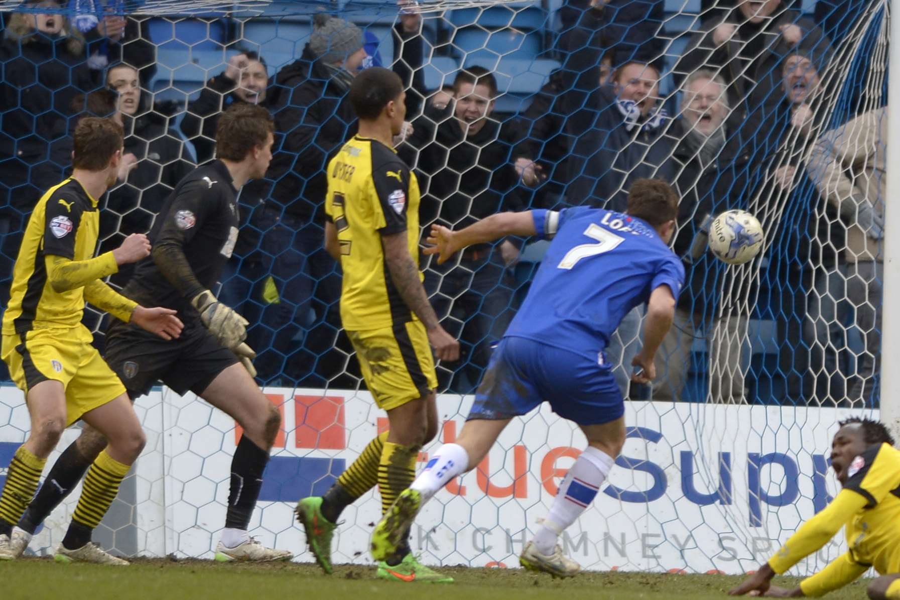 Doug Loft scores in added time to salvage a point for Gills Picture: Barry Goodwin