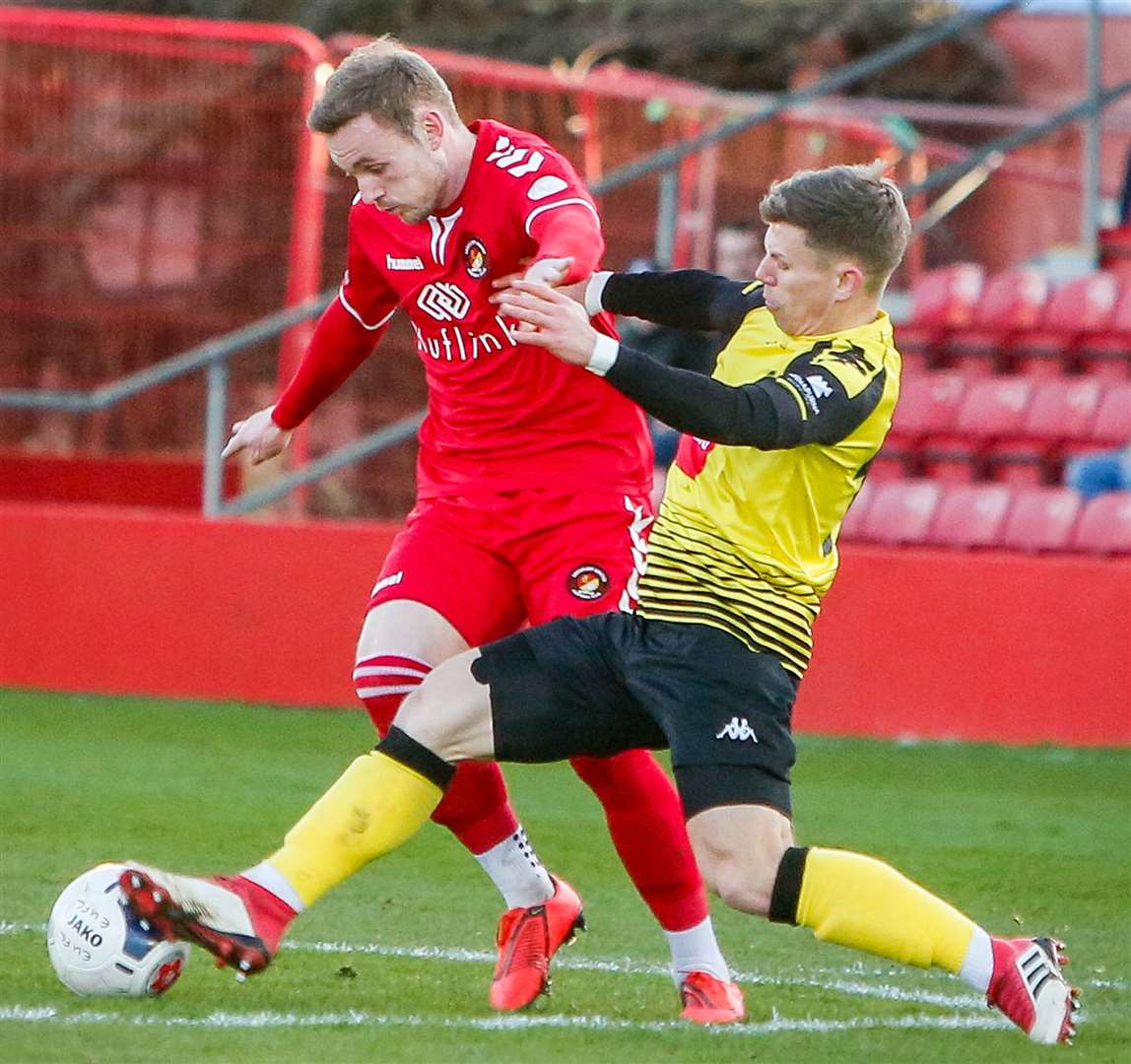 Frankie Sutherland was a runner-up in the 2018 FA Trophy final but wants to go one better with Ebbsfleet Picture: Matthew Walker