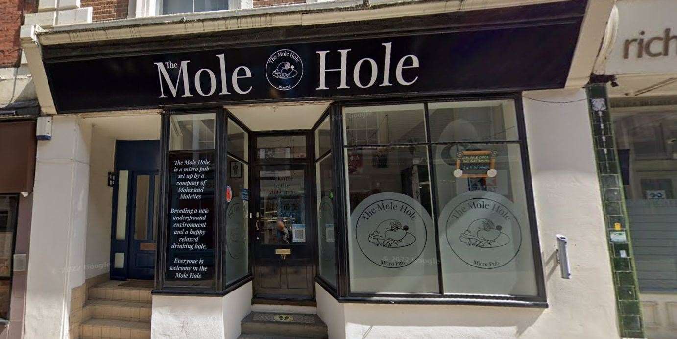 James Dunne started his career at The Mole Hole micropub in High Street, Gravesend. Photo credit: Google Maps