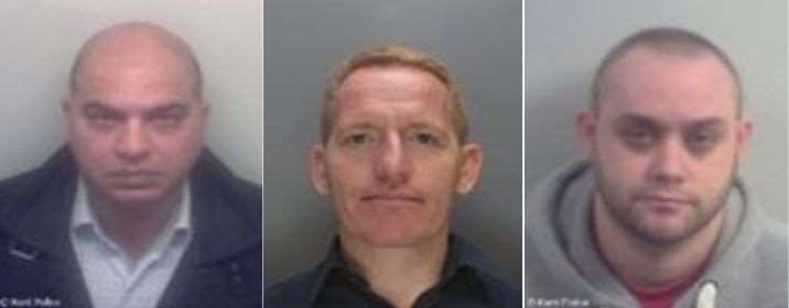 The trio were jailed for a total of 19 years