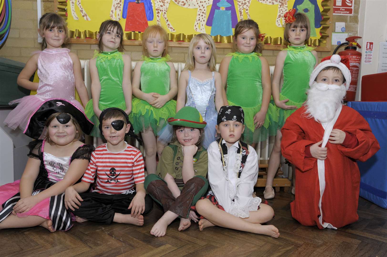 Some of Badgers class, which performed Peter Pan at South Avenue Infants School