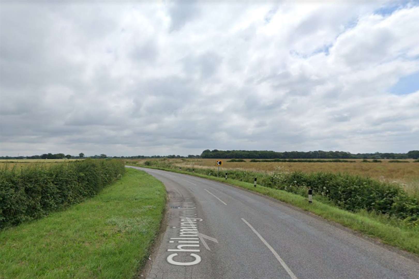 The crash happened in Chilmington Green Road near Shadoxhurst. Picture: Google