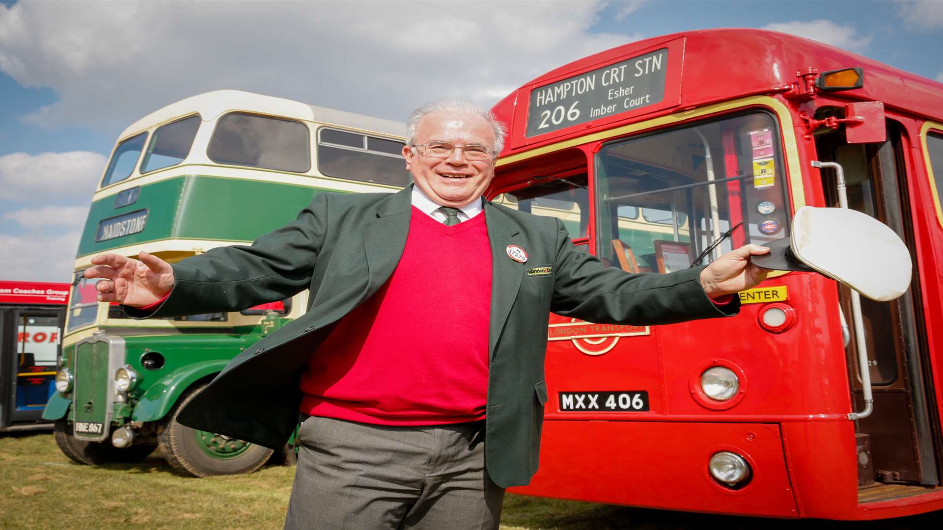 Alan Charman of East Grinstead with his London Transport RF 1952 at last year's show