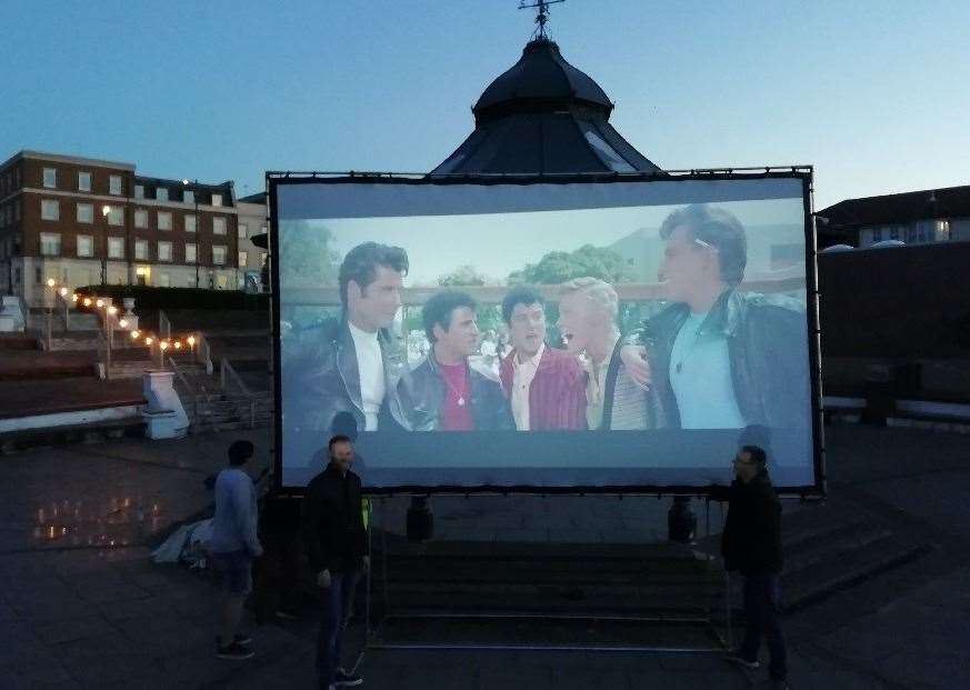Cliftonville Outdoor Cinema at the Oval bandstand