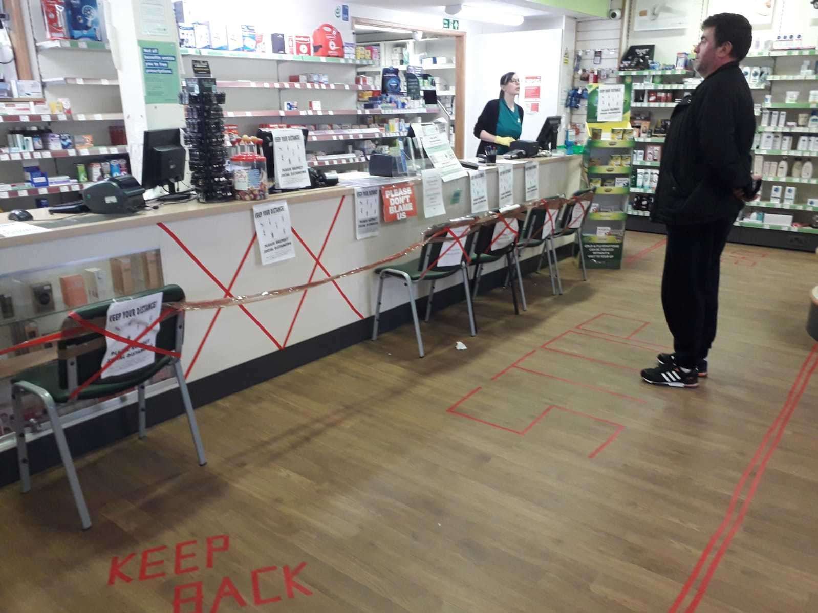 Paydens Larkfield has put in place social distancing measures to protect staff and customers