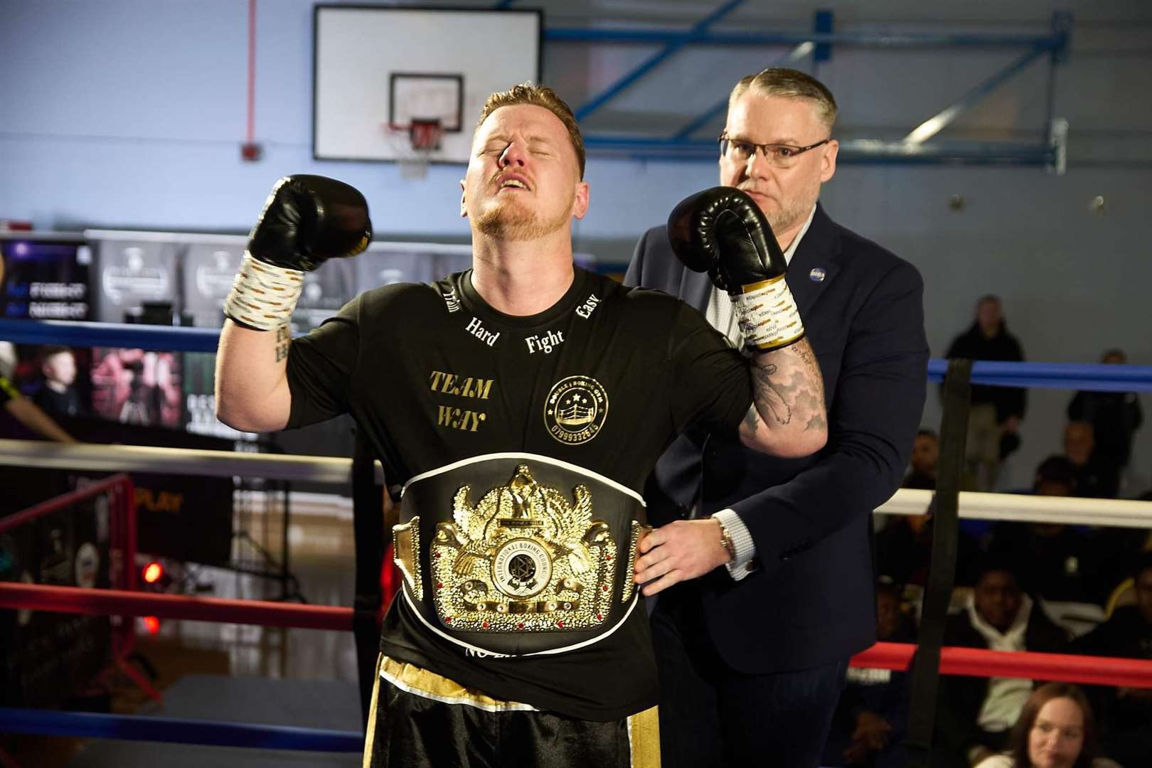 Ashford boxer Jack Way is crowned IBC world light-heavyweight champion. Picture: Rob Roe, Media Sport Photography