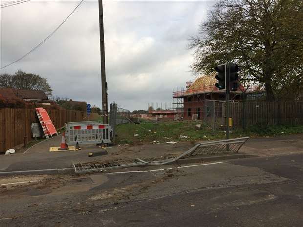 The digger was stolen from Taylor-Wimpey's construction site