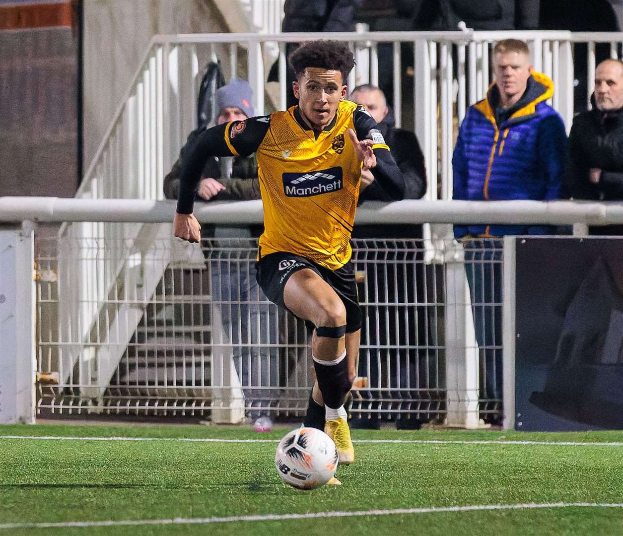 Maidstone United forward Sol Wanjau-Smith. MUST CREDIT Picture: Helen Cooper