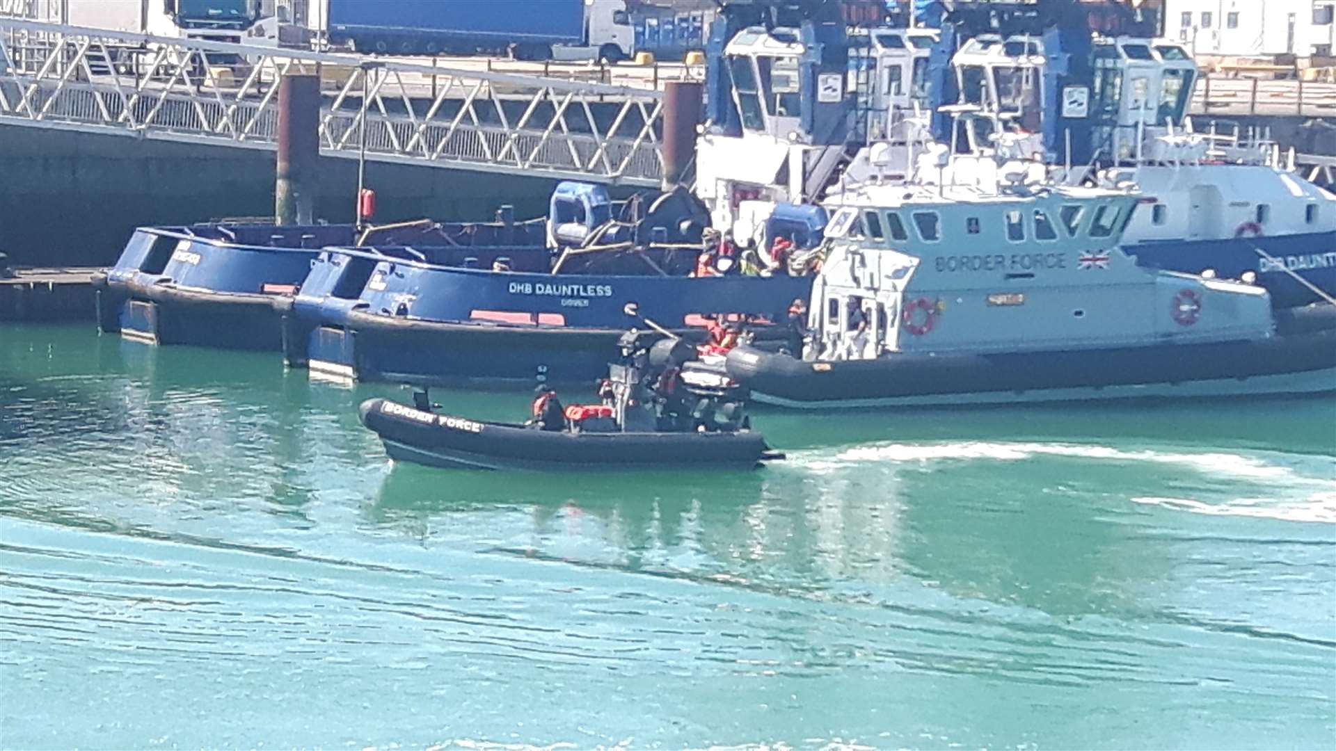 Border Force teams have been patrolling the Channel