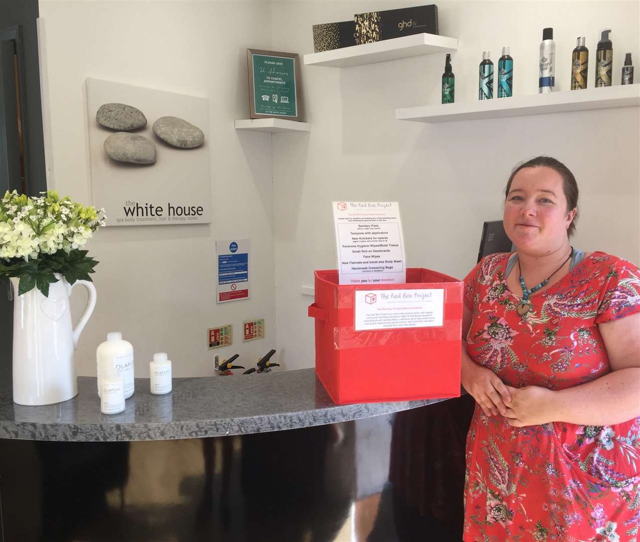 East Kent coordinator Christine Tonks collects donations from The Whitehouse salon in Deal (4072144)