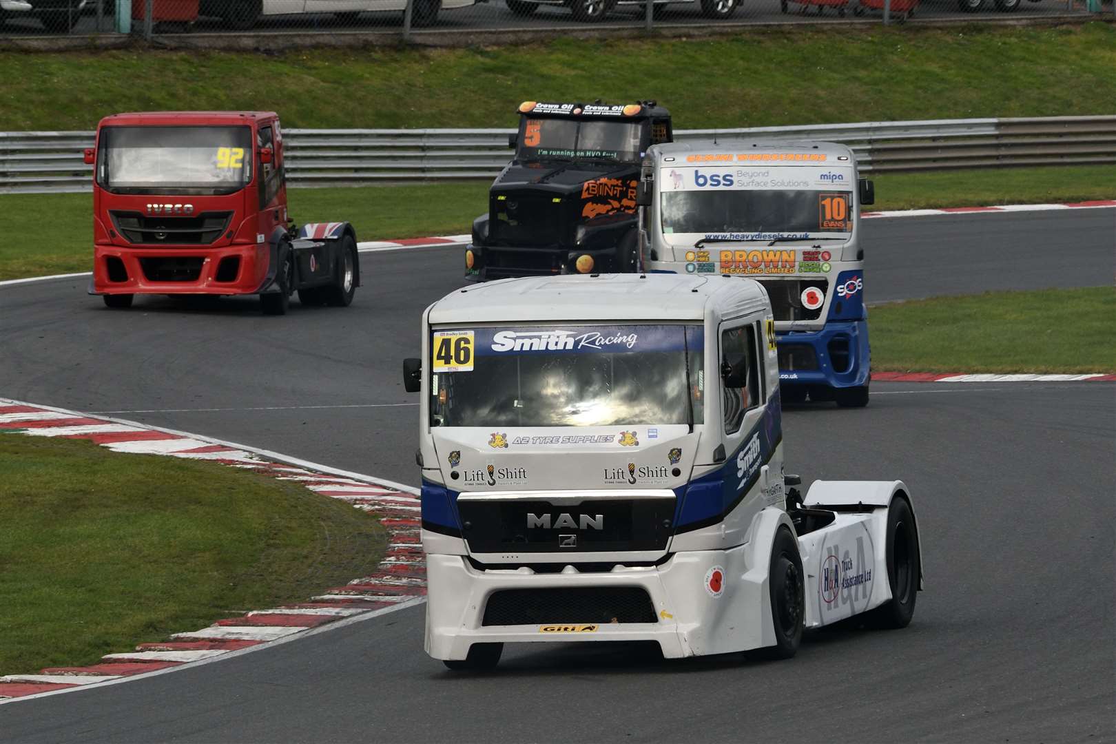 Bradley Smith, from Gravesend, finished a best of fourth in Division 1 of the British Truck Racing Championship races. Picture: Simon Hildrew (52936757)