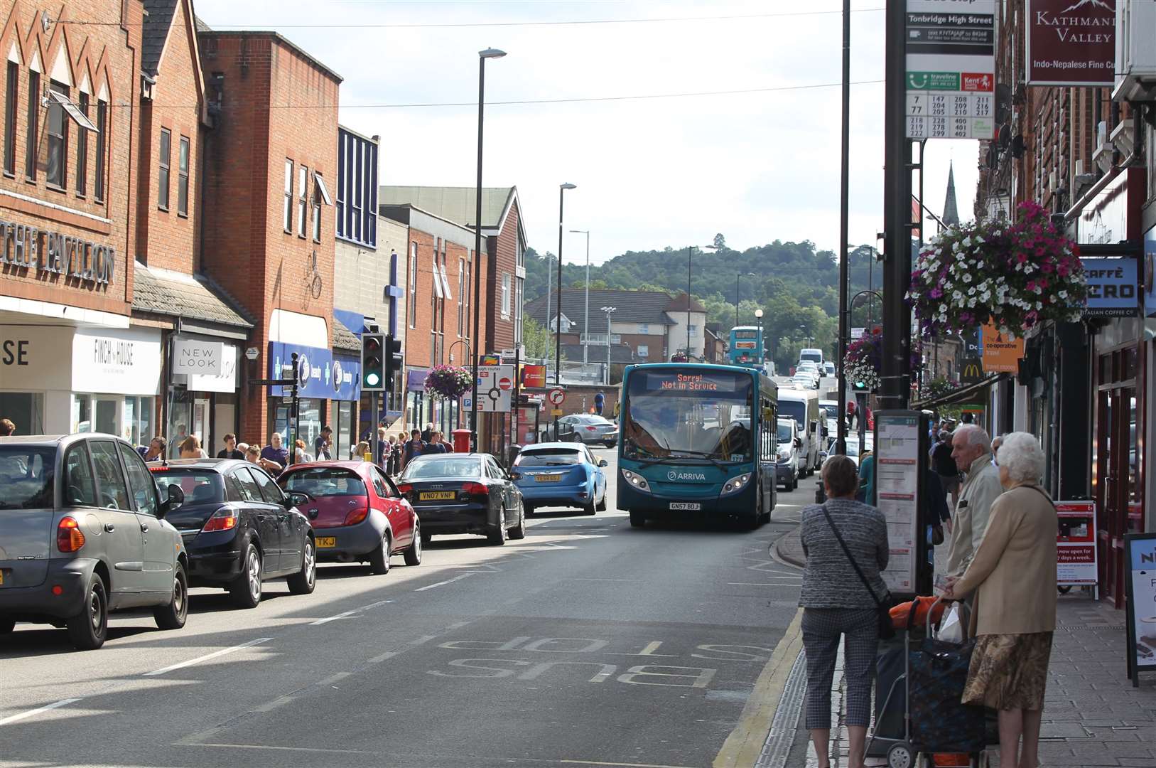 Tonbridge High Street is expected to be busy next week Picture: John Westhrop