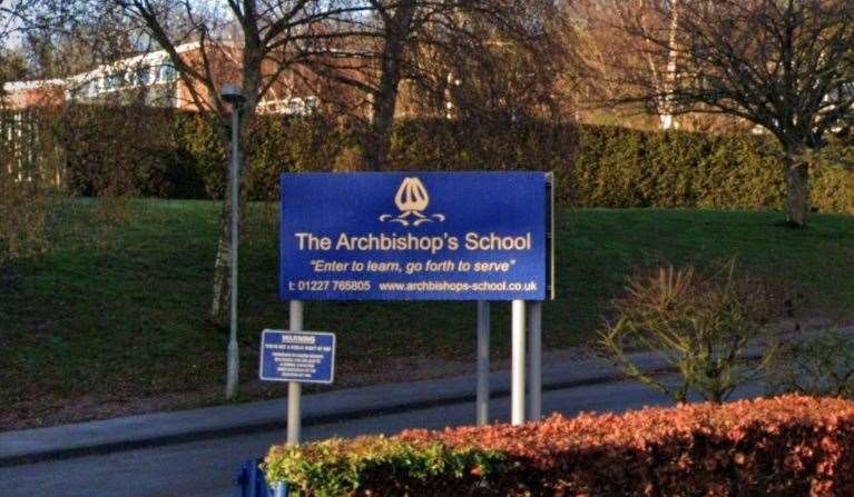 The Archbishop's School, St Stephen's Hill, Canterbury. Picture: Google