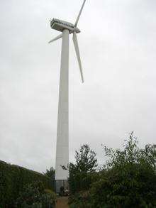 A wind turbine of a similar size to that which was proposed for East Farleigh. Picture supplied by Andy Ogden.