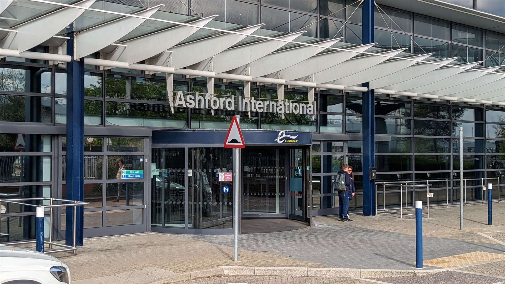 Ashford International station, where Eurostar services to Europe have been suspended since the start of the Covid-19 pandemic