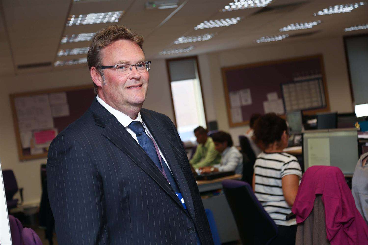 OneSavings Bank and Kent Reliance chief executive Andy Golding at its Chatham headquarters