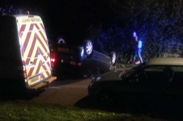 The crash happened in Forty Acres Road, Canterbury. Picture: Dan Martina Moys Clubb