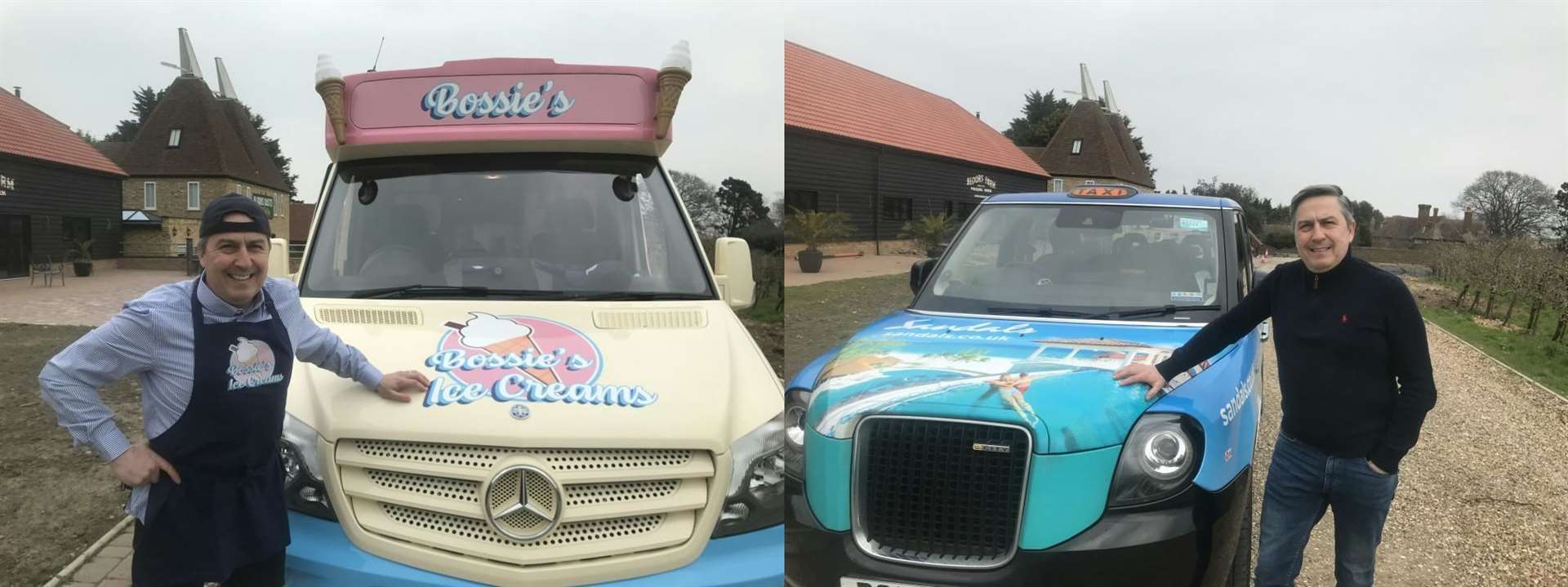 Taxi driver Steve Hawkins now also runs an ice cream business