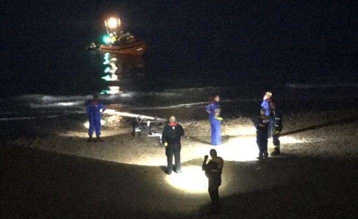 Safety advice was given to the pair after they were brought to safety. Picture: HM Coastguard Margate