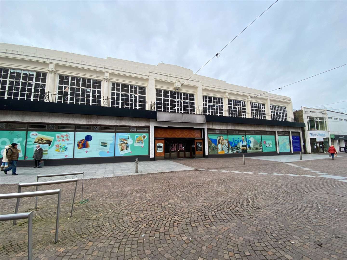 The former Debenhams store is part of the plans to overhaul the town centre. It is currently being used as a vaccine centre. Picture: Barry Goodwin