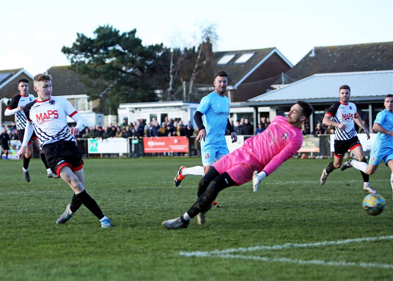 Glebe lost 4-2 at title rivals Deal Town on Saturday. Picture: Paul Willmott