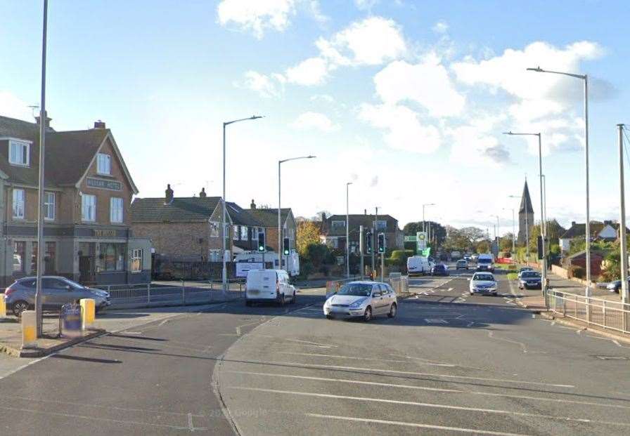 A man has been arrested after a crash in Canterbury Road, Garlinge. Picture: Google