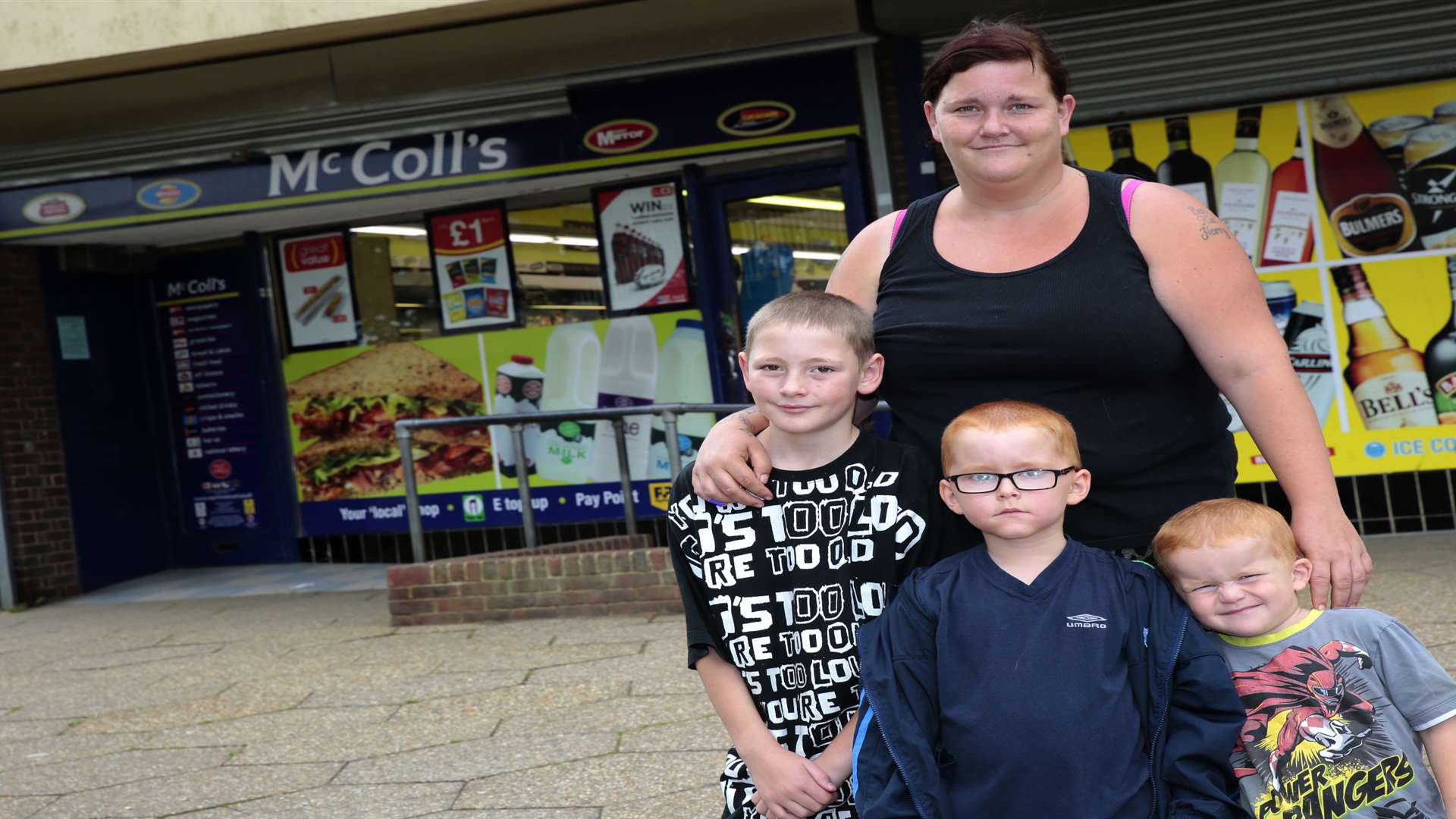 Sherry was with her son when a drunk man tried to steal cash from the store. Picture: Martin Apps