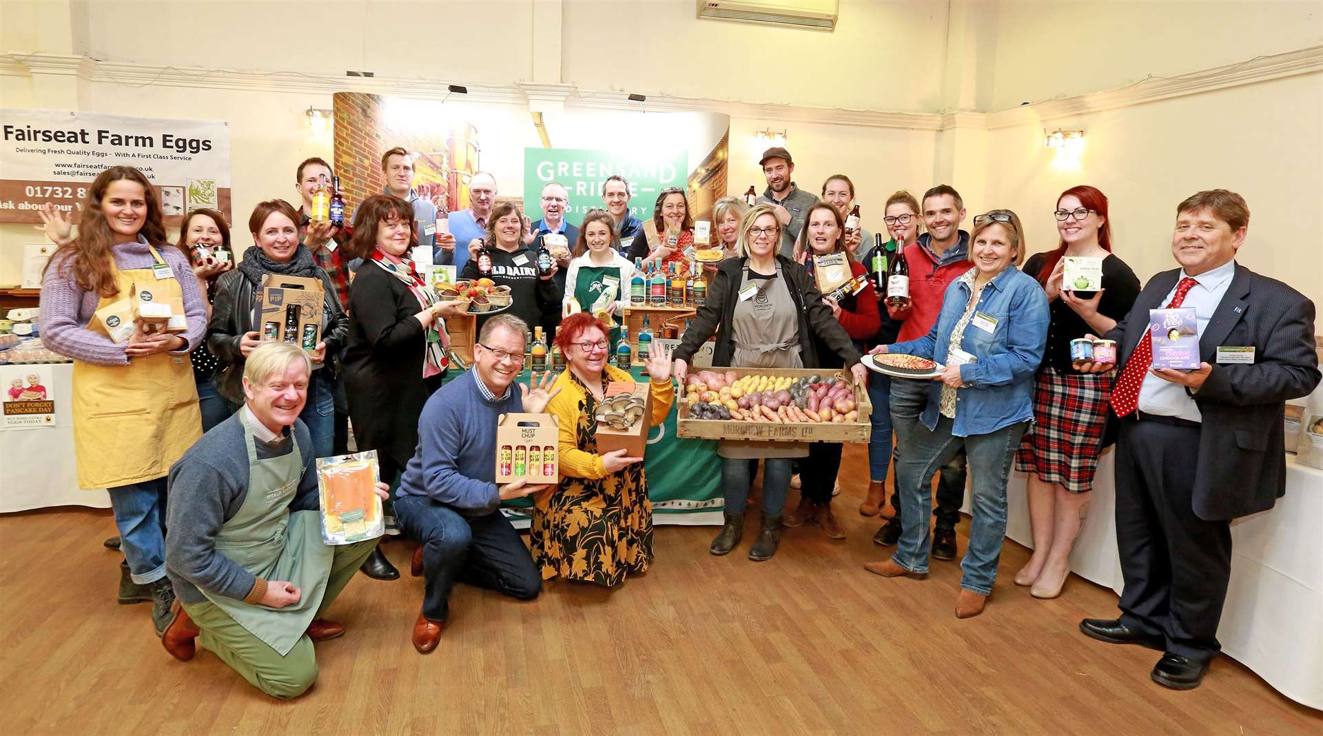 Kent food and drink producers at a 'meet the buyer' event organised by Produced in Kent at The Hop Farm in Paddock Wood before the pandemic