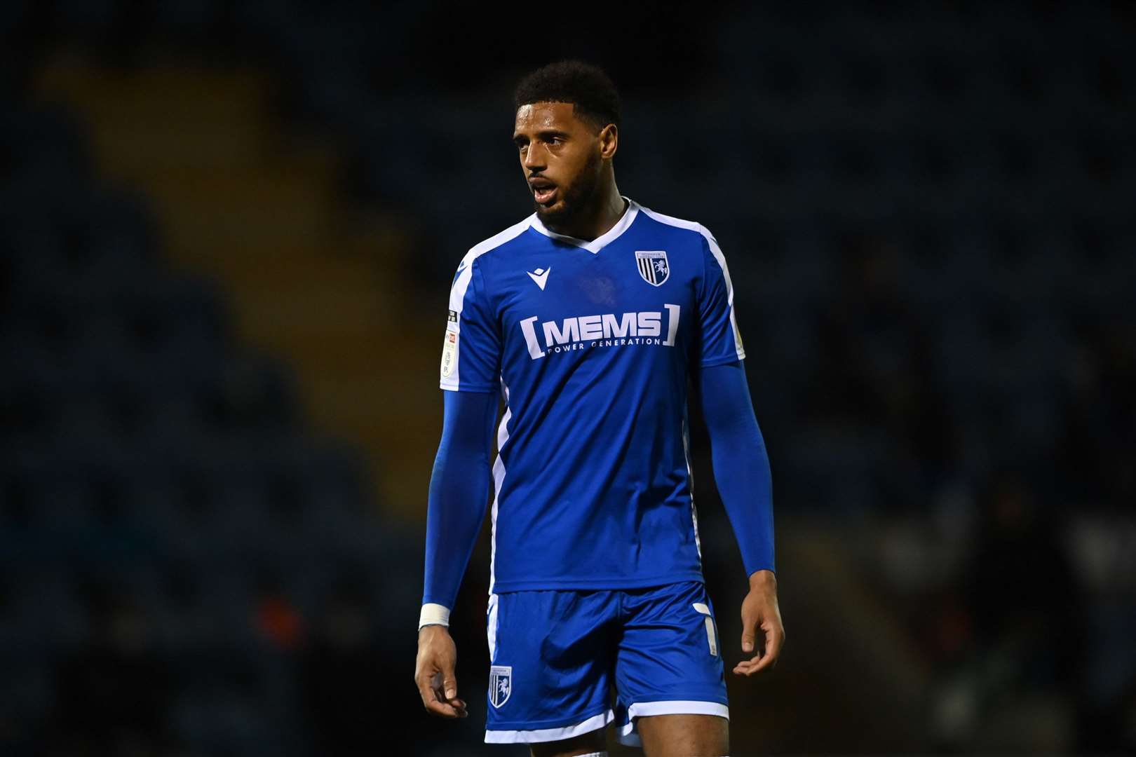Vadaine Oliver was on target for Gillingham at Portsmouth Picture: Keith Gillard