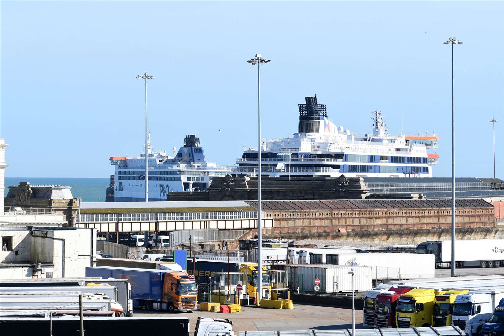 P&O Ferries unceremoniously sacked staff via a Zoom call. Picture: Barry Goodwin