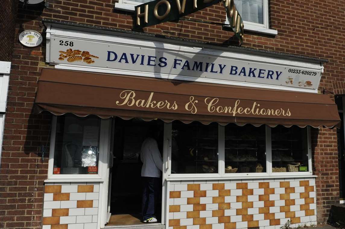 The incident took place at the Davies Family Bakery
