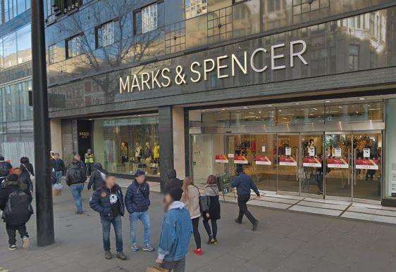 The attack took place outside Marks and Spencer in Oxford Street. (5487550)