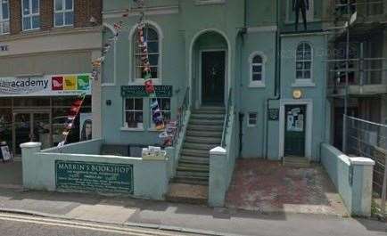 Marrin's Bookshop on Sandgate Road in Folkestone. Picture: Google Street View