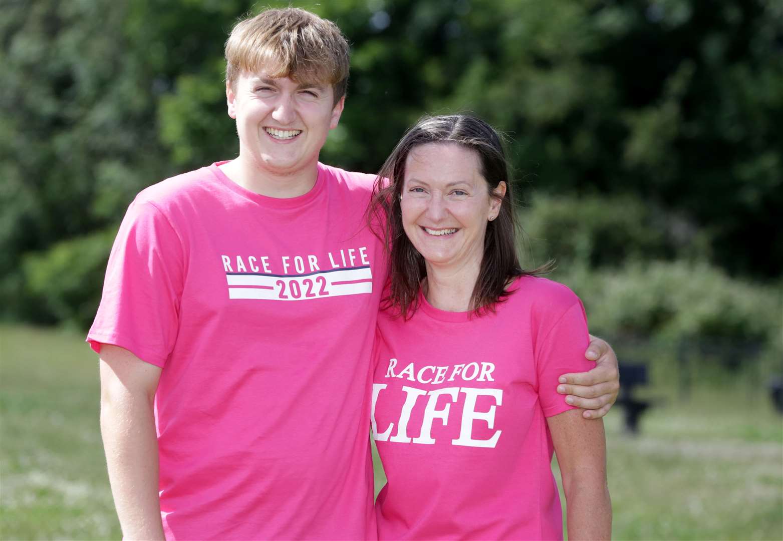 Alison and Dylan Collie will be running in the Race for Life today, as part of Dylan's 5k every day for a year. Picture: Southern News & Pictures