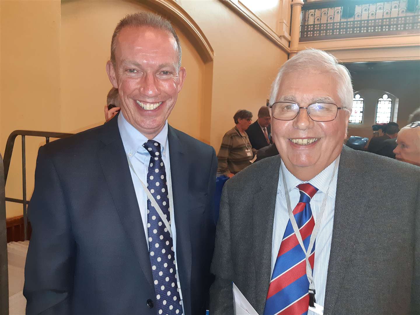 Tories Trevor Bartlett and Mike Conolly who both retained seats in Little Stour and Ashstone