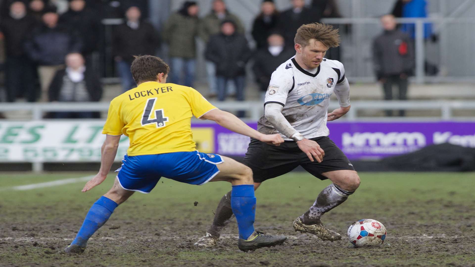 Conditions played a big part when Dartford took on Bristol Rovers Picture: Andy Payton