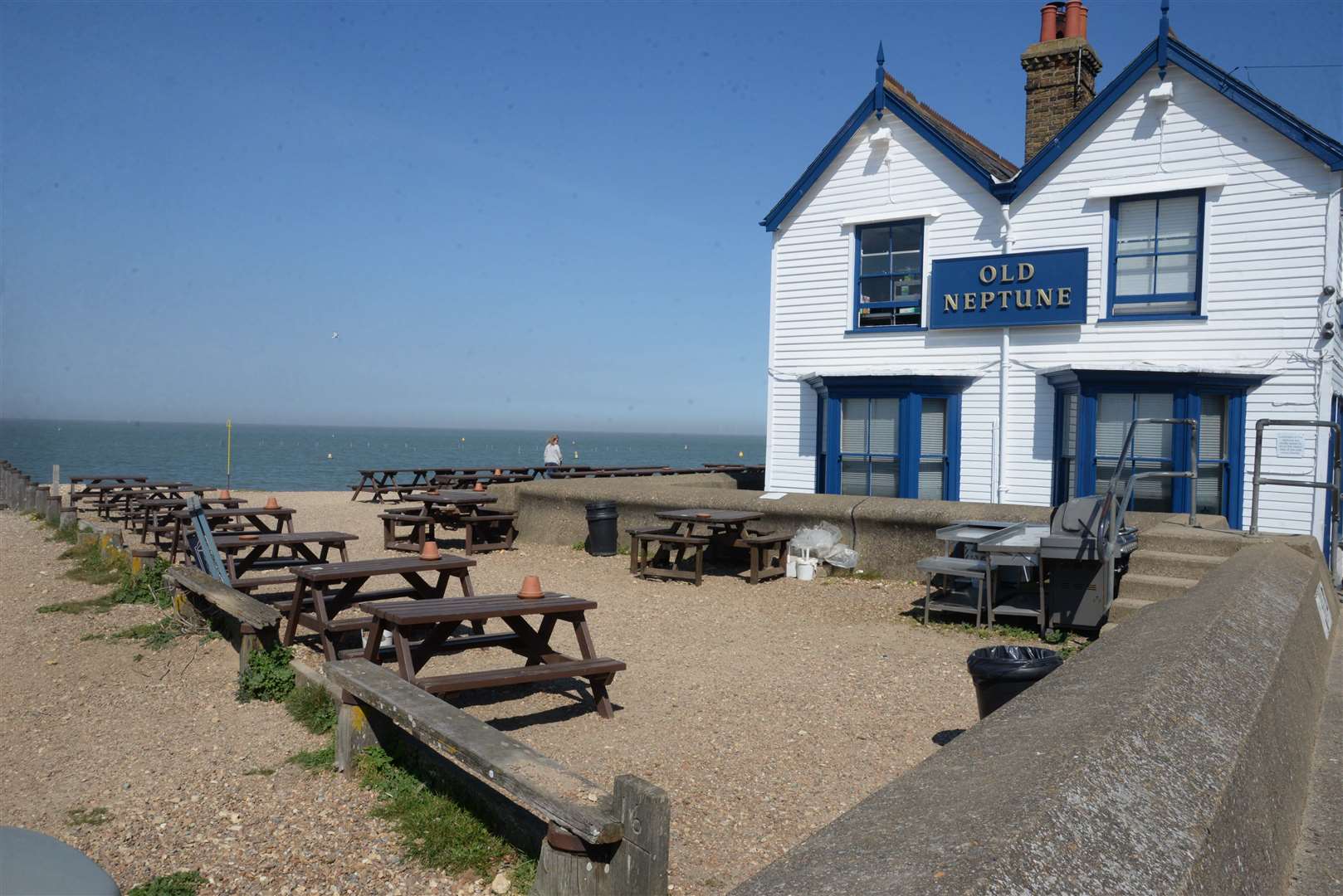 Bang on the beach... the Old Neptune on West Beach, Whitstable
