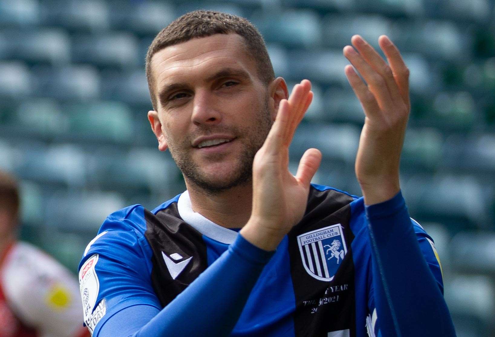 Gillingham captain Stuart O'Keefe hopes a derby match with Swindon can give them a lift Picture: KPI