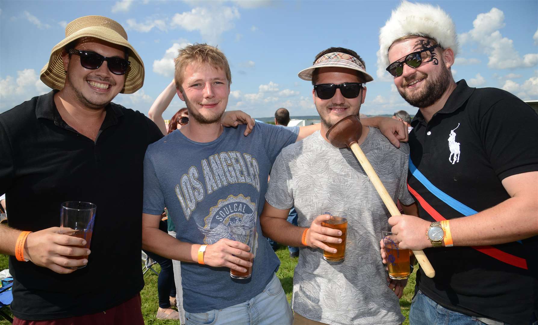 Frank Reeves, Jamie Millen, Josh Millen and Josh Ellis from Aylesford at last year's festival Picture: Gary Browne